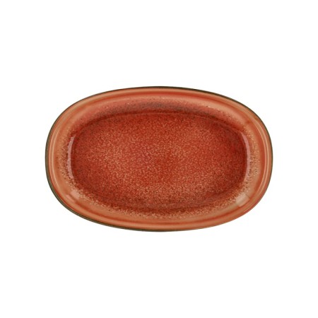 PIATTO OVALE PIANO CM 30X20 AZPETRA BRICK