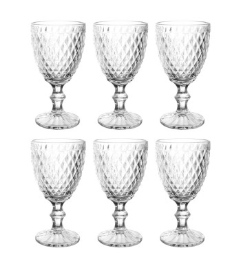 CALICE DIAMOND 300CC GLASS TRASPARENTE