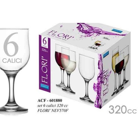 CALICI ACQUA FLORI'NEV570F CONFEZIONE DA 6