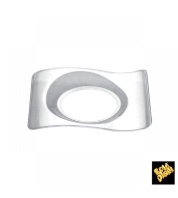 PIATTINI FORMA POLISTIRENE TRASPARENTE 10CC CONFEZIONE DA 50