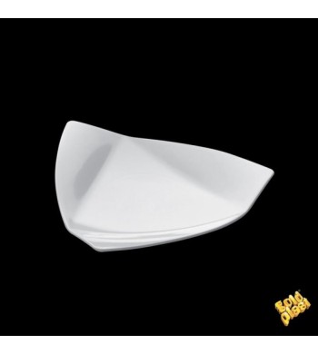 CONFEZIONE 50 PIATTINI POLISTIRENE BIANCO VELA 85MM