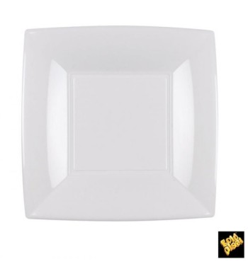 CONFEZIONE 25 PIATTO PIANO NICE POLIPROPILENE BIANCO 180X180