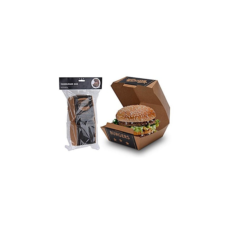 8 BOX CARTA PER HAMBURGER