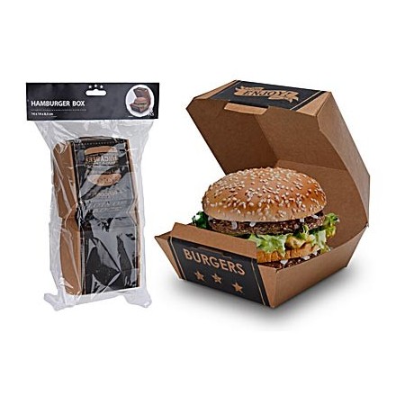8 BOX CARTA PER HAMBURGER