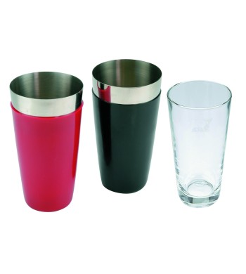 SHAKER BOSTON RIVESTITO VINILE BICCHIERE VETRO
