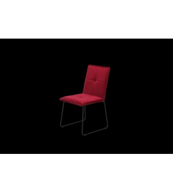 SEDIA MARGERY VELLUTO ROSSO