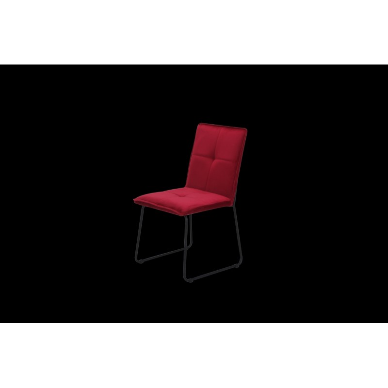 SEDIA MARGERY VELLUTO ROSSO