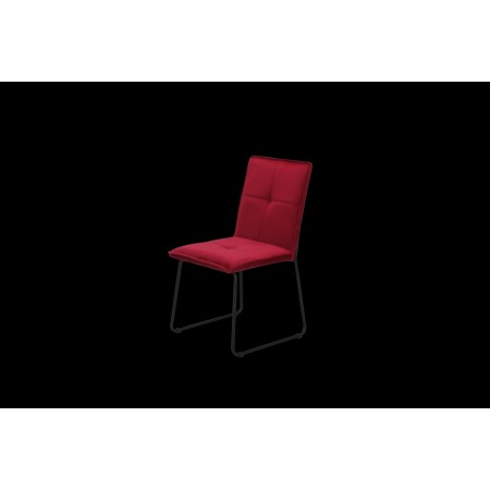 SEDIA MARGERY VELLUTO ROSSO