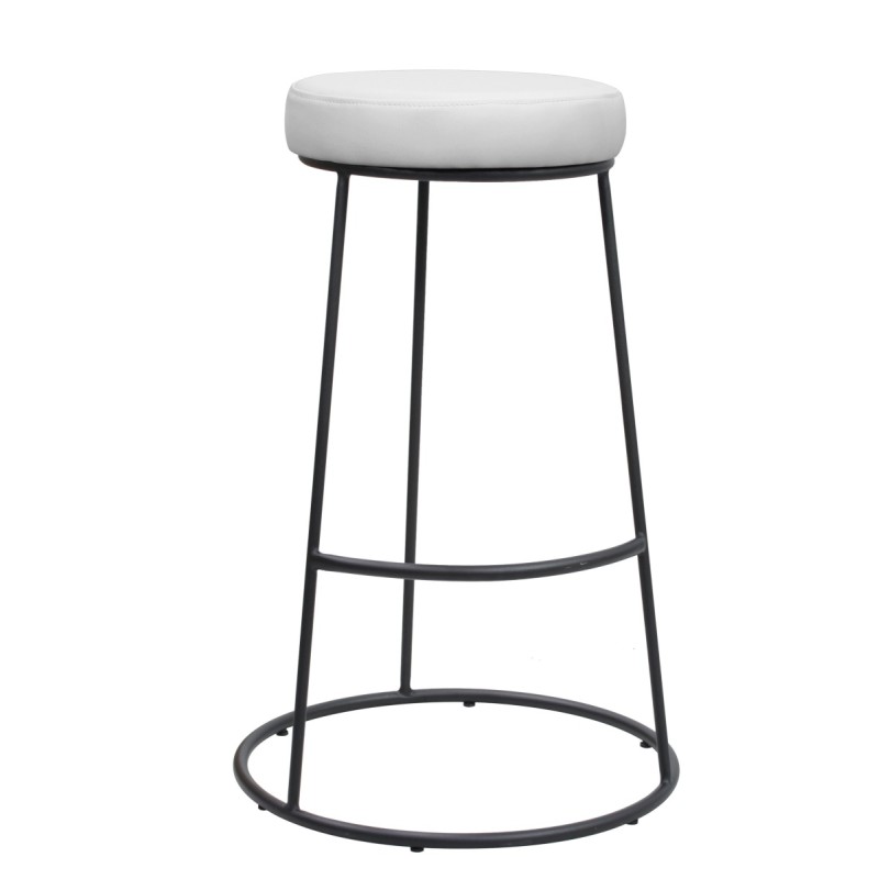 SGABELLO BAR OKLAHOMA BIANCO