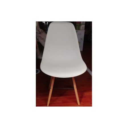 SEDIA CRISSY PP+MET+GAMBE LEGNO BIANC